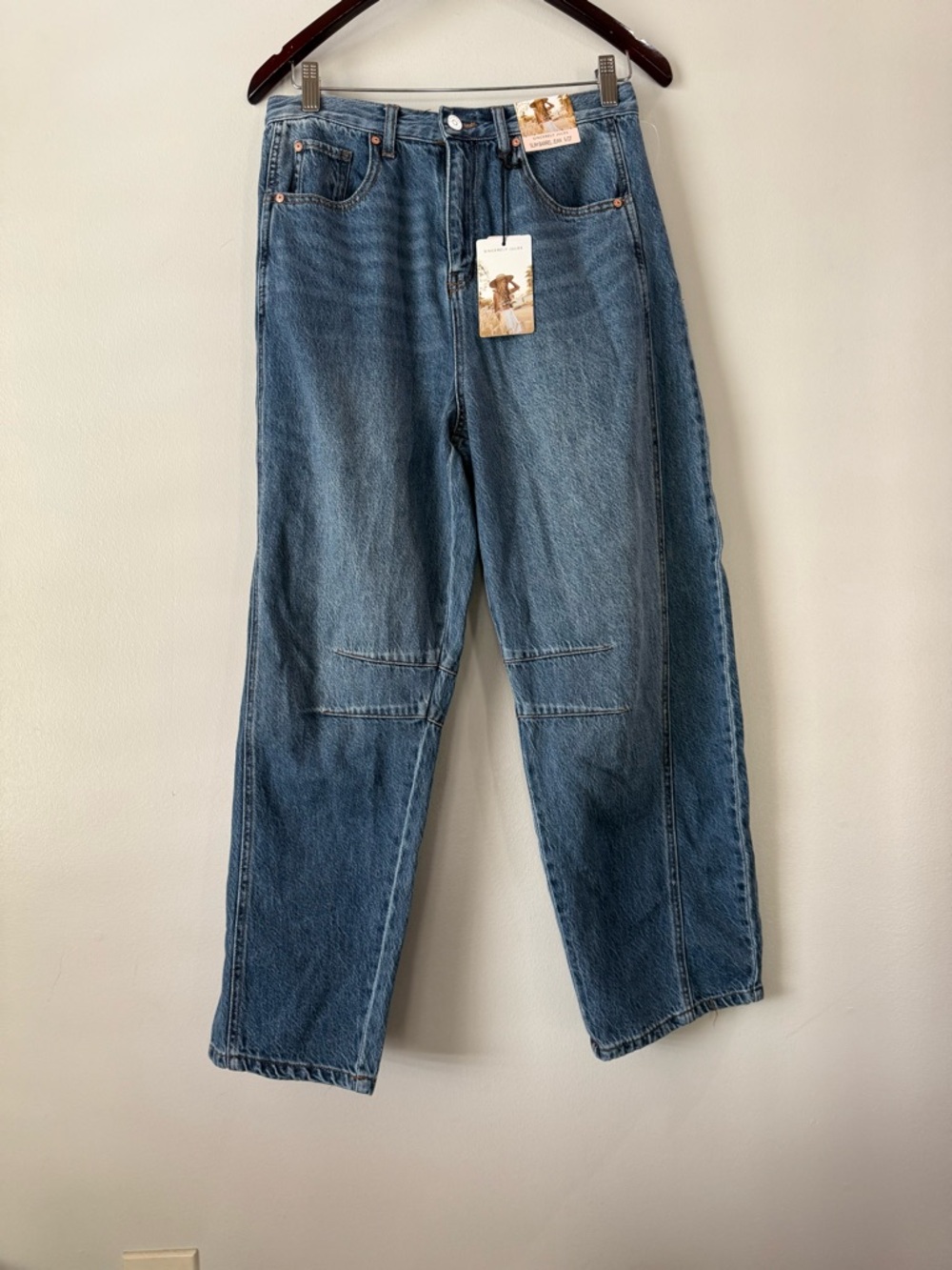 Sincerely Jules Slim Barrel Jeans Women’s Size 5/27 NWT wide leg Y2K